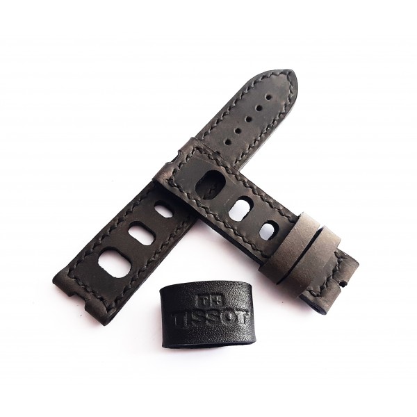 Tissot 24mm Deri Kordon Tissot Visodate Handmade L...