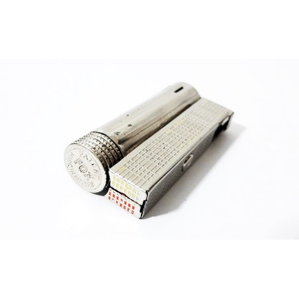 Antika Vintage Fox Marka Muhtar Çakmağı Old Lighter Patent Made in Austria