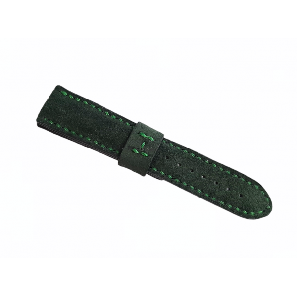 Kadife Doku Kordon 24mm Kadife Saat Kordonu Handmade Velvet Green Watch Strap Watch Band