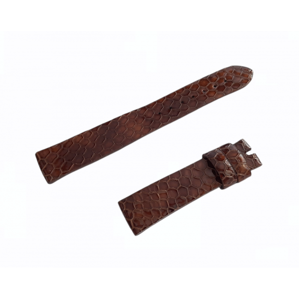 18mm Yılan Derisi Kordon El Yapımı Saat Kordonu Handmade Snake Leather Watch Strap Watch Band