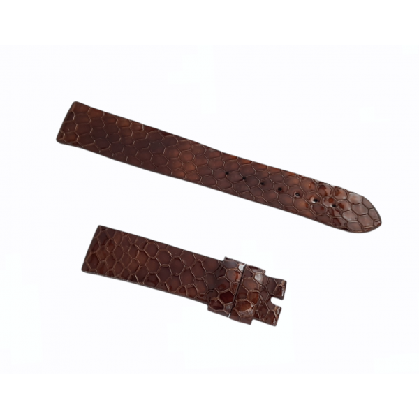 18mm Yılan Derisi Kordon El Yapımı Saat Kordonu Handmade Snake Leather Watch Strap Watch Band