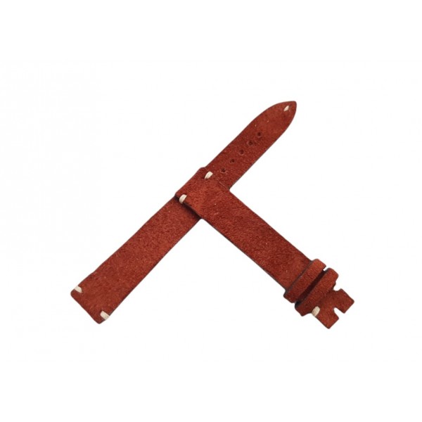 Süet Kordon Süet Omega Kordon Süet Kadife Doku Saat Kordonu Suede Watch Strap Watch Band Brown Leather