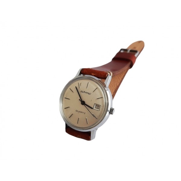 Sutronic Saat Alman Ruhla Kol Saati Vintage Ruhla Sutronic Quartz Watch New Condition