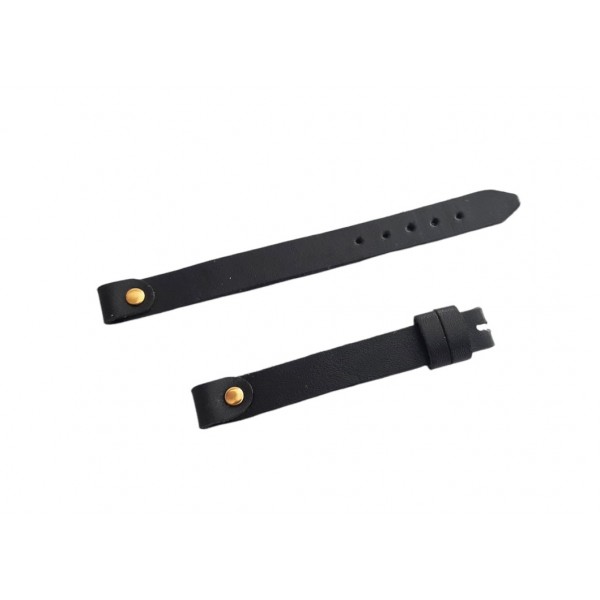 10mm Kordon 10 mm Saat Kordonu Handmade Lady Watch Strap Black Leather