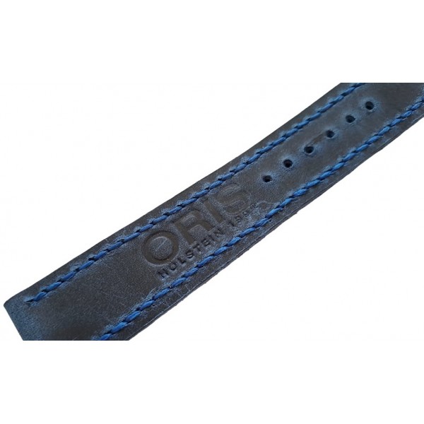 Oris Kordon Oris Saat Kordonu 22mm Crazy Lacivert Deri Kordon