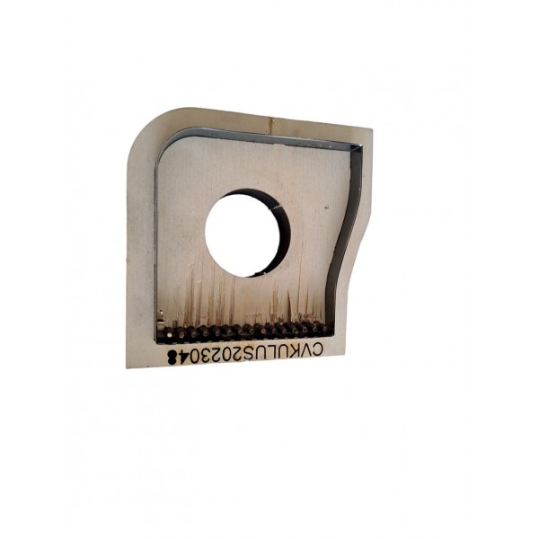 Deri Kesim Bıçağı Hazır Deri Cüzdan Kalıbı 11cm x 9cm Cüzdan Kalıp