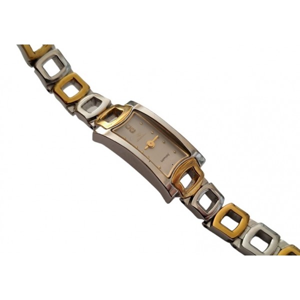 Diablo Sapphire Saat Vintage Kol Saati Old Vintage Woman Swiss Quartz Watch 18k Gold Plated