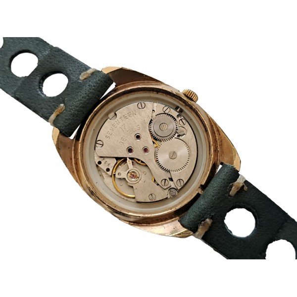 Poljot Saat Poljot Kol Saati Poljot Kurmalı Rus Saati Old Vintage Poljot Soviet Russian Mechanical Watch Green Dial
