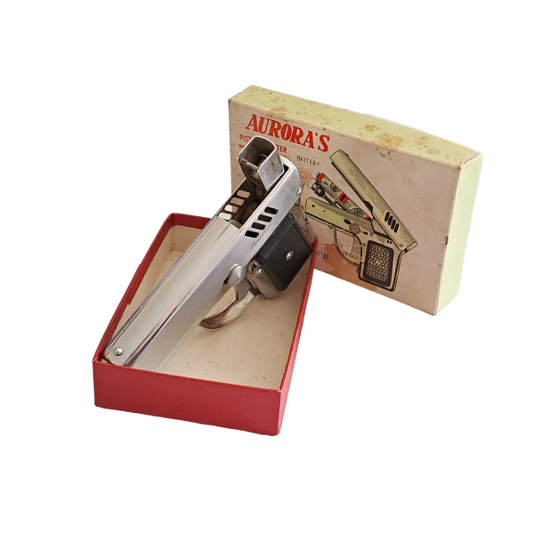 Tabanca Çakmak Vintage Tabanca Çakmak Kutusunda Old Vintage Gun Lighter Auroras Pistol Lighter