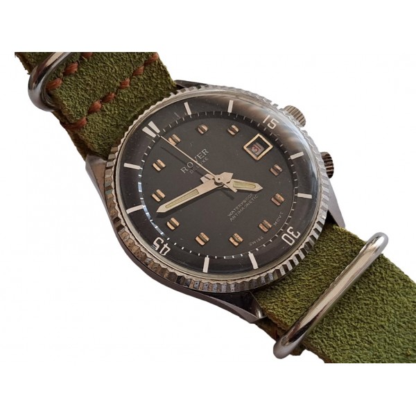 Rover Saat Vintage Rover De Luxe Saat Rover Diver Saat Vintage Rover Diver Watch