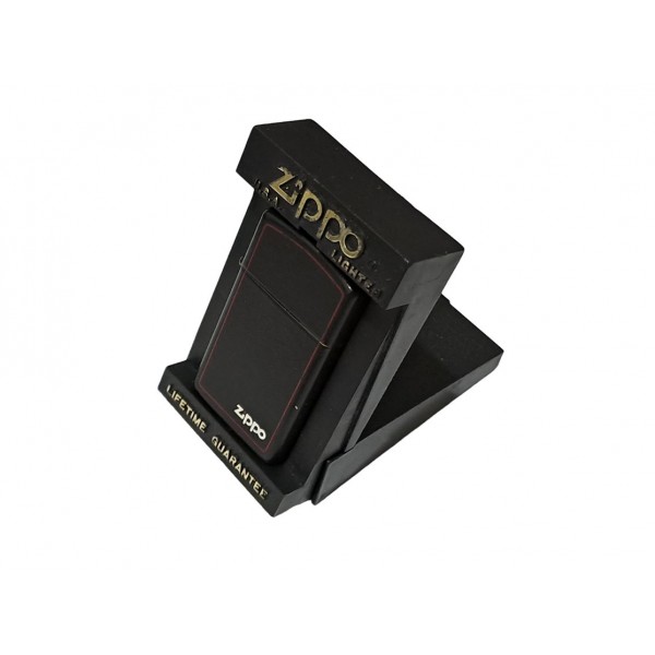 Zippo Çakmak Zippo 1996 Slim Çakmak Vintage Zippo Black Lighter