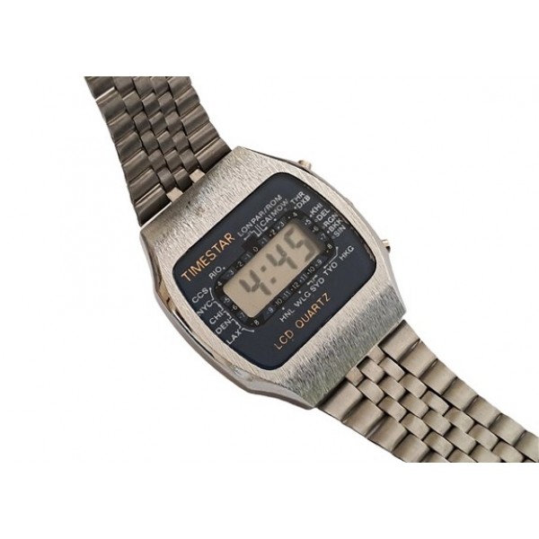Vintage Saat Vintage Digital Saat Timestar Lcd Qua...