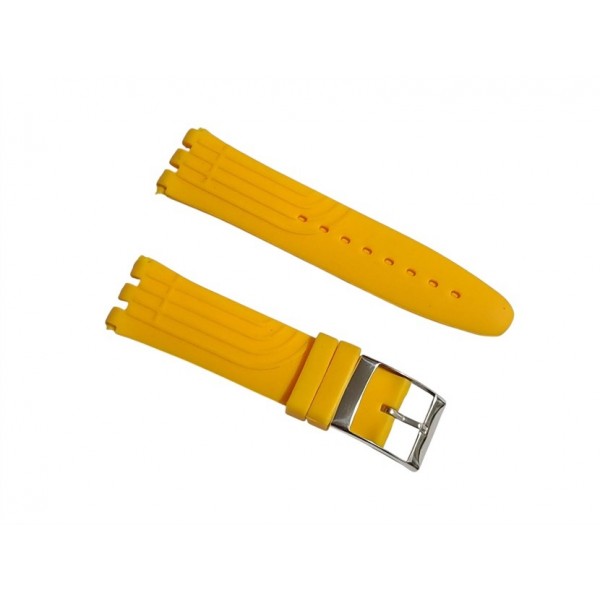 Swatch Kordon Swatch Saat Kordonu 19mm Swatch Silikon Kordon Sarı