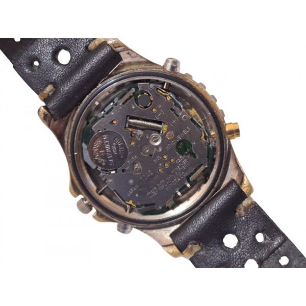 Dugena Saat Dugena Kol Saati Old Vintage Dugena Sea Tech 100 Ana-Digi Chronograph Watch