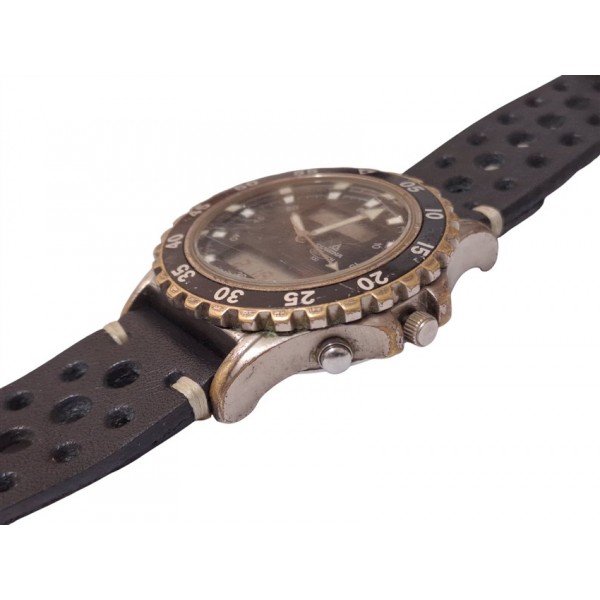 Dugena Saat Dugena Kol Saati Old Vintage Dugena Sea Tech 100 Ana-Digi Chronograph Watch