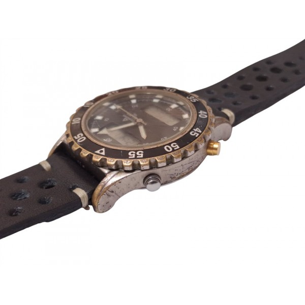 Dugena Saat Dugena Kol Saati Old Vintage Dugena Sea Tech 100 Ana-Digi Chronograph Watch