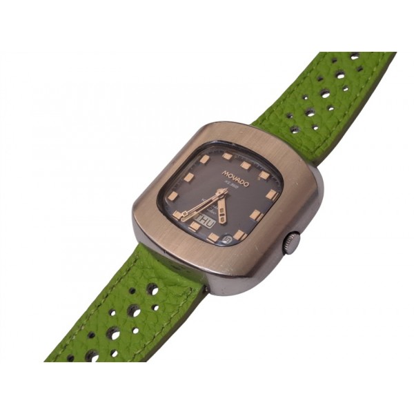 Movado Saat Movado Kingmatic Video HS 360 Watch Vintage 70's Kingmatic Sub-sea Automatic Watch