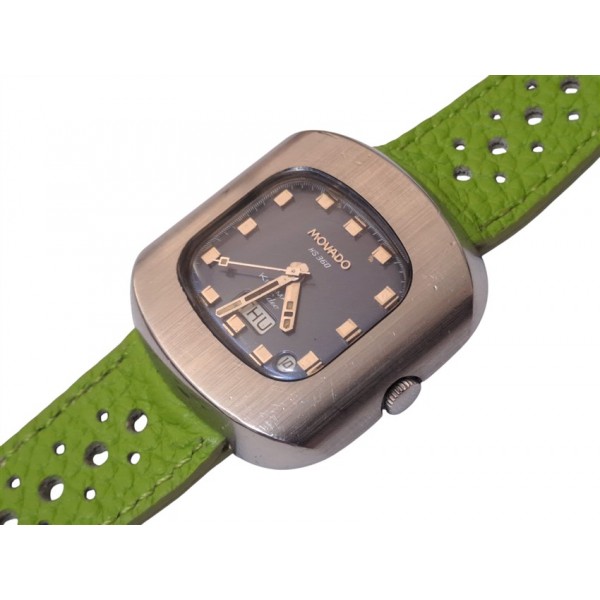 Movado Saat Movado Kingmatic Video HS 360 Watch Vintage 70's Kingmatic Sub-sea Automatic Watch