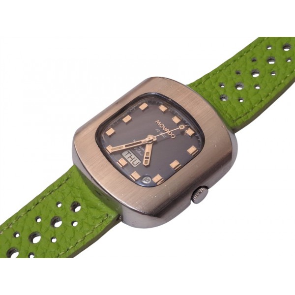 Movado Saat Movado Kingmatic Video HS 360 Watch Vintage 70's Kingmatic Sub-sea Automatic Watch