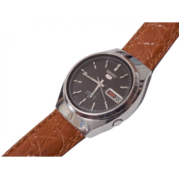 Seiko 5 Saat Seiko 5 Otomatik Kol Saati Vintage Seiko 5 Automatic Watch 7019-7400