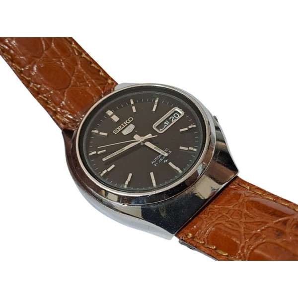 Seiko 5 Saat Seiko 5 Otomatik Kol Saati Vintage Seiko 5 Automatic Watch 7019-7400
