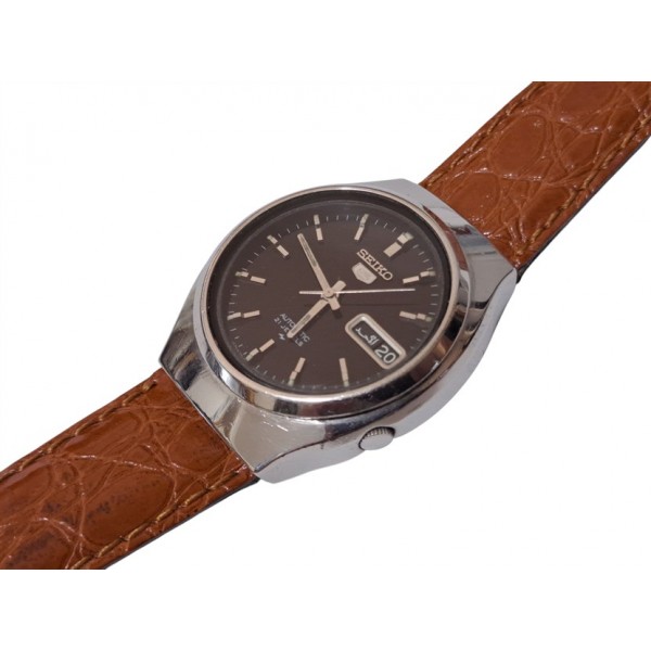 Seiko 5 Saat Seiko 5 Otomatik Kol Saati Vintage Seiko 5 Automatic Watch 7019-7400