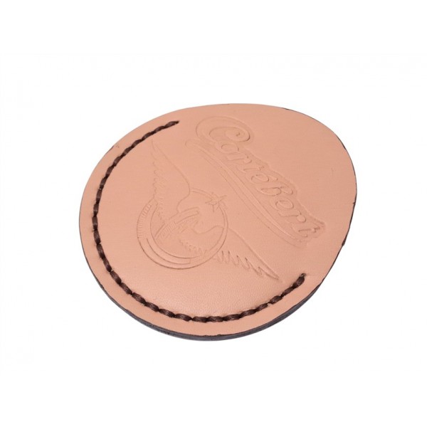 Cep Saati Kılıfı Cortebert Logolu Kabartma Klasik Deri Somon Renk Cortebert Logo Cep Saati Kılıfı Pocket Watch Leather Case Swiss