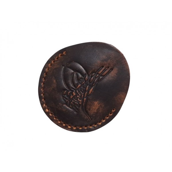 Cep Saati Kılıfı Tuğra Logolu Antik Cep Saati Kılıfı Ottoman Pocket Watch Leather Case Swiss