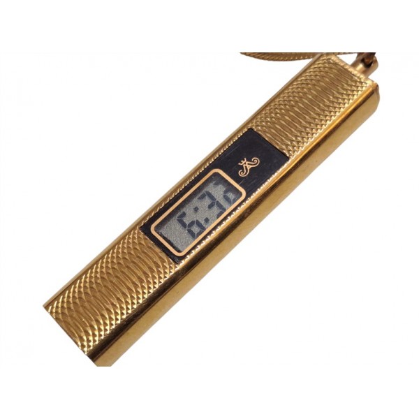 Meister- Anker Saat Kolye Saat Anker Dijital Kolye Saat Vintage Meister-Anker Necklace Digital Watch Gold Plated