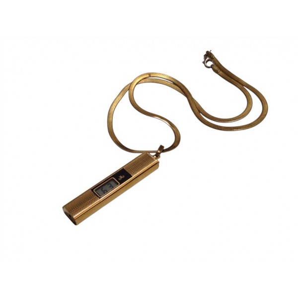 Meister- Anker Saat Kolye Saat Anker Dijital Kolye Saat Vintage Meister-Anker Necklace Digital Watch Gold Plated