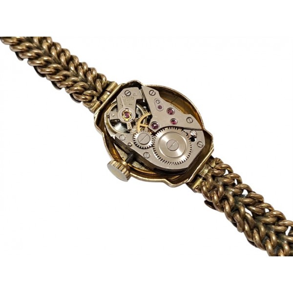 Antika Saat Verdal Kadın Saati Antique Lady Mechanical Watch Swiss Made Gold Plated