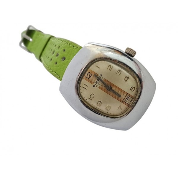 Singer Saat Singer Kurmalı Kol Saati Old Vintage Mechanical Watch 1970s Cal st974