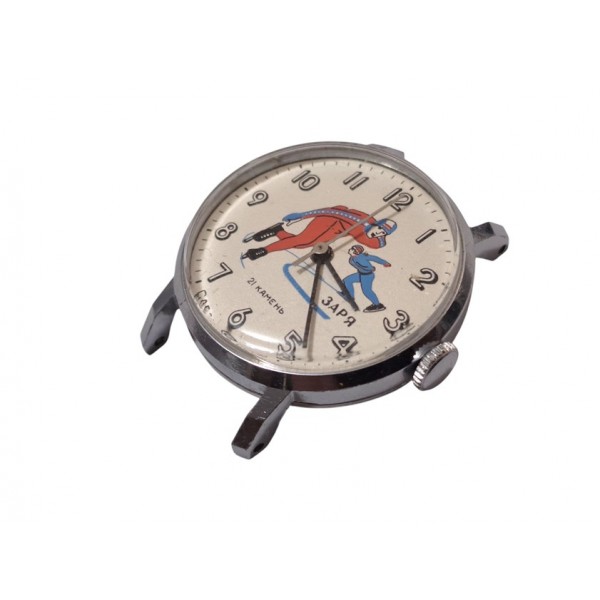 Zaria Saat Zarja Kol Saati Kurmalı Rus Unisex Saat Vintage Ussr Olympic Games Ice Skaters Watch