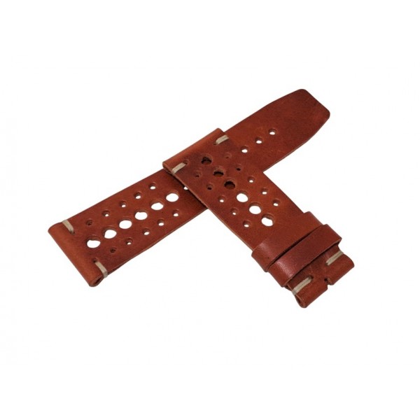 Racing Kordon 28x24mm Saat Kordonu Handmade Watch Strap Watch Band Brown New