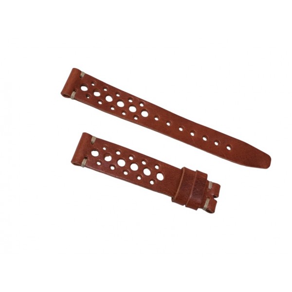 Racing Kordon 16x14mm Saat Kordonu Handmade Watch Strap Watch Band Brown New