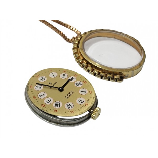 Kolye Saat Aroma Kurmalı Saat Aroma P23G Kolye Saat Vintage Aroma Necklace Watch Swiss Made