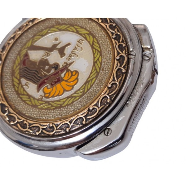 Zenith Çakmak Zenith Benzinli Çakmak Vintage Ladies Zenith Round Petrol Lighter