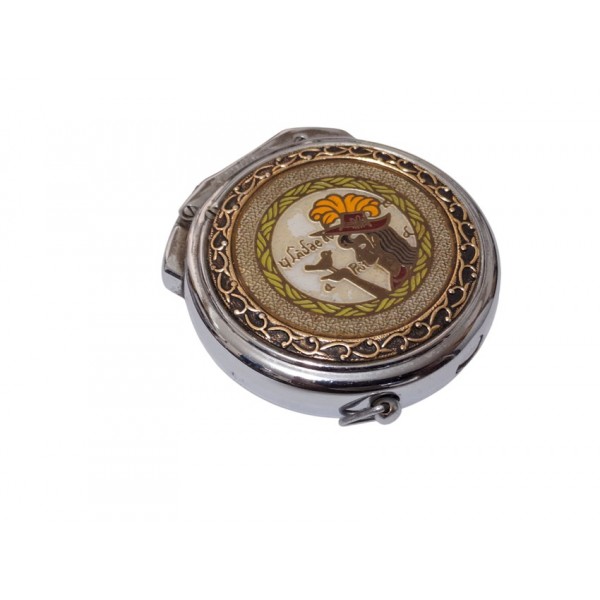 Zenith Çakmak Zenith Benzinli Çakmak Vintage Ladies Zenith Round Petrol Lighter