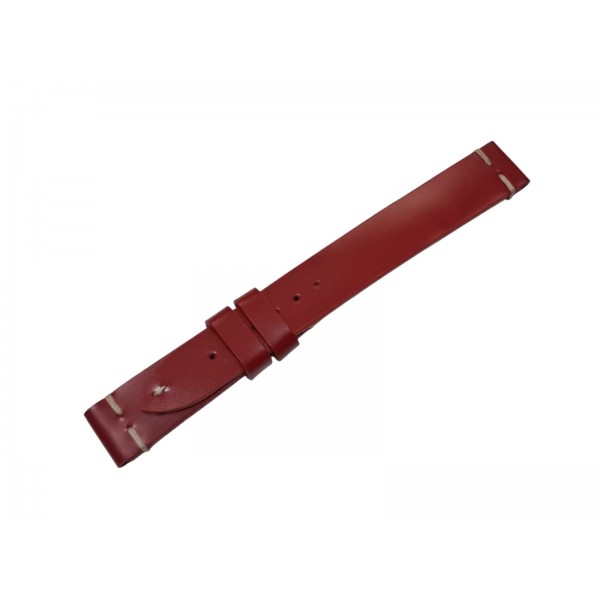 Angelus Kordon Angelus 18mm Deri Kordon Handmade Angelus Watch Strap Red Semi-Aniline Leather