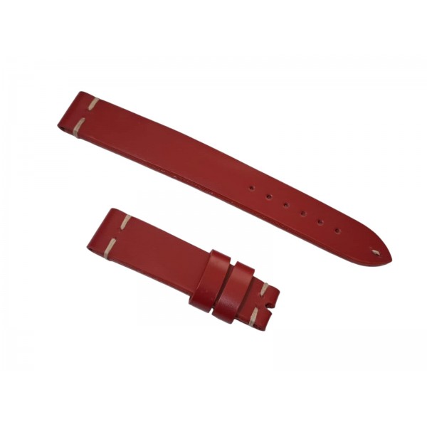 Angelus Kordon Angelus 18mm Deri Kordon Handmade Angelus Watch Strap Red Semi-Aniline Leather