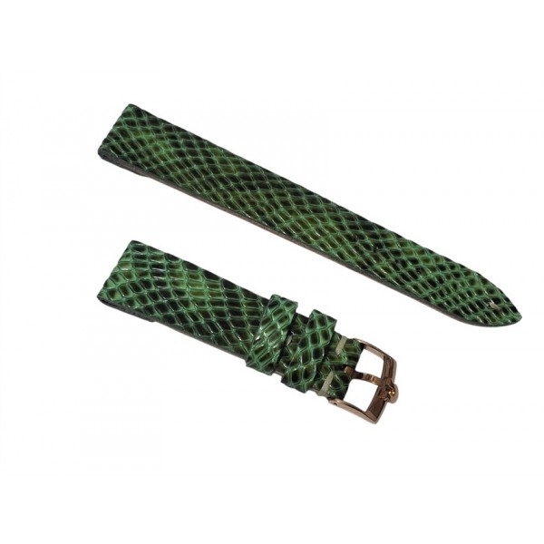 Omega Kutu Omega Deri Kordon Omega Toka Set Yeşil Yılan Derisi Baskı El Yapımı Deri Kordon