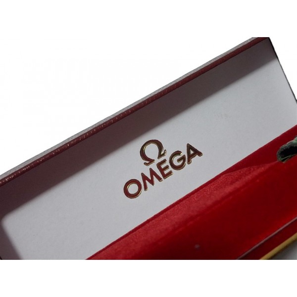 Omega Kutu Omega Deri Kordon Omega Toka Set Yeşil Yılan Derisi Baskı El Yapımı Deri Kordon