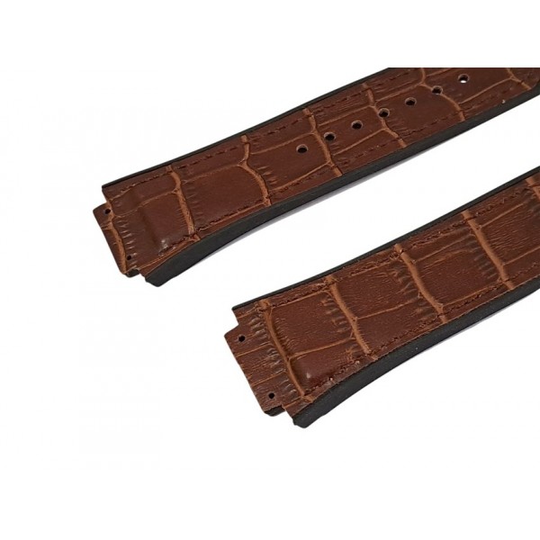 Hublot Kordon Hublot Saat Kordonu Krokodil Kahverengi
