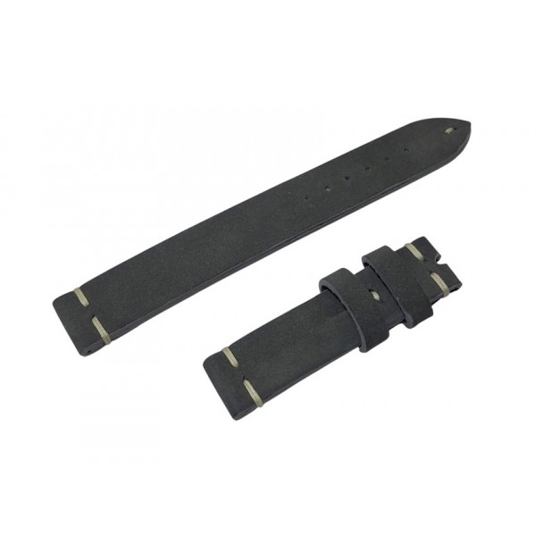 Zenith Kordon Zenith Saat Kordonu Gri Deri Süed 19x18mm Kordon Handmade Watch Strap Watch Band Leather New