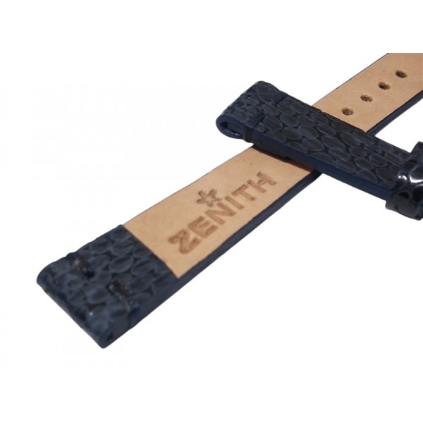 Zenith Kordon Zenith Saat Kordonu Yılan Deri Baskı 19x16mm Kordon Handmade Watch Strap Watch Band Leather New