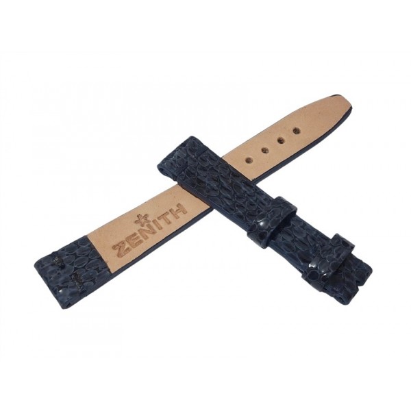 Zenith Kordon Zenith Saat Kordonu Yılan Deri Baskı 19x16mm Kordon Handmade Watch Strap Watch Band Leather New