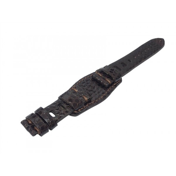 Vintage Tarz Kordon Diver Bileklik Tarz Kordon 22mm Bund Strap Bund Rally Strap Brown Leather