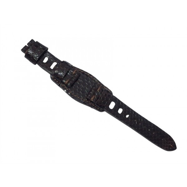 Vintage Tarz Kordon Diver Bileklik Tarz Kordon 22mm Bund Strap Bund Rally Strap Brown Leather