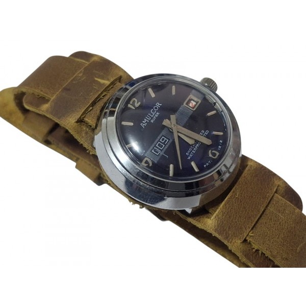 Antika Kurmalı Saat Amulcor-Ruhla Saat Unisex Kol Saati Antique German Unisex Watch 