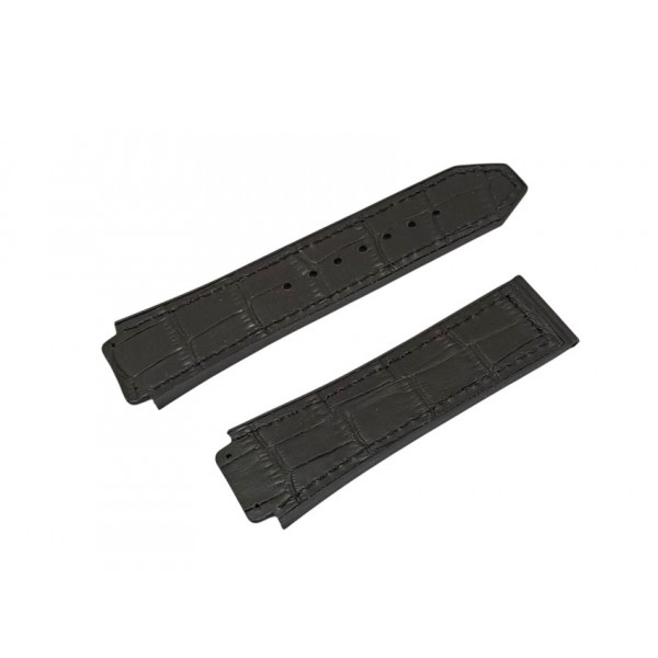 Hublot Kordon Hublot Saat Kordonu Kroko Siyah